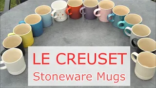 LE CREUSET Stoneware Coffee MUGS // Metallic, non-metallic UNBOXING & REVIEW