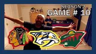 KNEE HOCKEY GAME # 10 - BLACKHAWKS / WILD / PREDATORS - SEASON 2 - QUINNBOYSTV