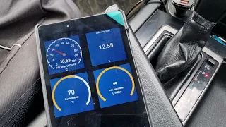 Toyota Prado Automatic Transmission Temp gauge on your Phone with the OBDLink MX+ Scan tool