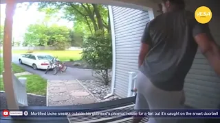 Bloke sneaks outside his girlfriend’s parents’ house for a fart  but it’s caught on doorbell camera