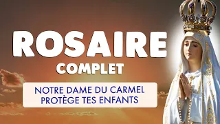 🙏 ROSAIRE NOTRE DAME du CARMEL 🙏 Saint Rosaire sous le MANTEAU de MARIE