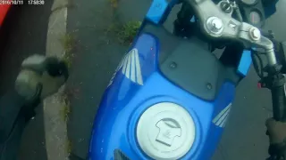 Honda CBR 125 R crash