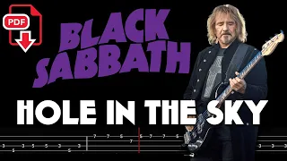 Black Sabbath – Hole in the Sky (🔴Bass Tabs | Notation) @ChamisBass   #blacksabbathbass