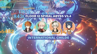 International Childe All Chambers - Floor 12 Spiral Abyss 3.4 (Genshin Impact)