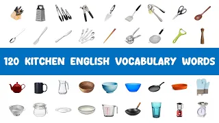 120 Kitchen Vocabulary in English | English Practice #english #vocabulary
