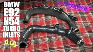 BMW N54 Turbo Inlets on my E92 335i - No Cutting!!!