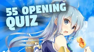 GUESS THE ANIME OPENING QUIZ [Very Easy - Hard] - 55 Openings