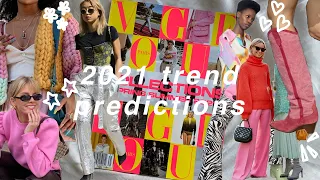 2021 TREND PREDICTIONS (that i'll actually wear)