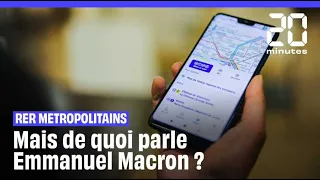 Emmanuel Macron annonce le développement de RER métropolitains