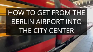 Berlin airport to city center