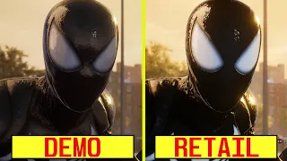 Spider-Man 2 Gameplay Reveal Demo vs Retail PS5 Graphics Comparison