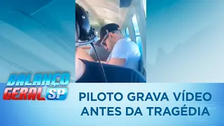 Piloto do avião grava vídeo momento antes da tragédia