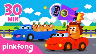 Apa yang paling cepat? Mobil, Kereta atau Roket? | Kumpulan Lagu Anak Sajak | Pinkfong & Baby Shark