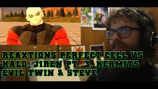 Perfect Cell Vs. Halo, Jiren Pt. 3, Kermits Evil Twin, Steve Minecraft |Axel Grave ReaXtion Reaction