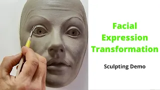 "Facial Expression Transformation". Sculpting Clay Demo