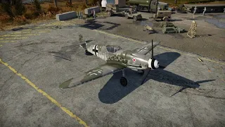 War Thunder stock bf109 g-14 3v1 dogfights