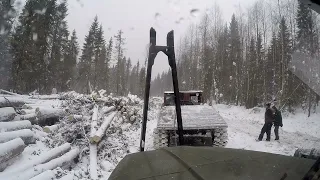 Плохая погода Еду по приборам Урал лесовоз.