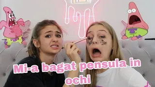 Iuliana m-a machiat cu ochii inchisi ?!🤯| Era sa raman fara ochi !!!😳