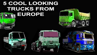 5 COOL LOOKING TRUCKS FROM EUROPE #semi #trucks #europe