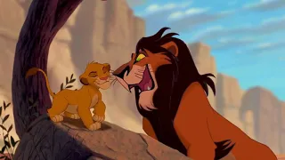 Le Roi Lion - Scène De Scar Et Simba Débandade