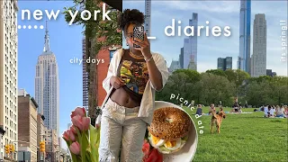 nyc diaries: a fun spring week in my life 🌷, picnic date in the park, solo days in soho