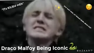 draco malfoy being iconic for 3 minutes straight