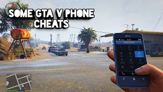 GTA V PHONE CHEATS AND CHEAT CODE AND COOL CAR LOCATION