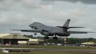 B-1 Lancer landing at RAF FAIRFORD
