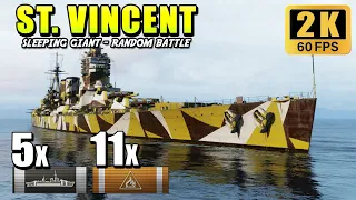 Battleship St. Vincent - effective with both AP and HE