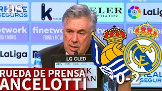 REAL SOCIEDAD 0 - REAL MADRID 2 | Rueda de prensa de ANCELOTTI | Diario AS