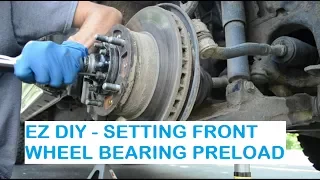 How-To Front Wheel Bearing Preload Lexus Lx470 / Toyota Land Cruiser UJZ-100