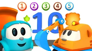 Sing with Leo the truck! A numbers song for kids. Learn numbers 1 to 10 with baby songs.
