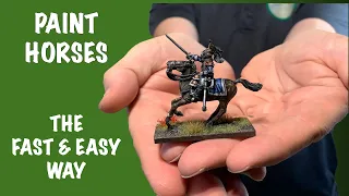 [FAST & EASY HORSES] How to Paint Miniature Mounts for Cavalry,  Dioramas & Wargames