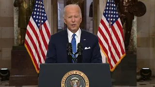 WATCH LIVE: President Biden speaks on Capitol riots anniversary