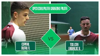 Open Esku Pilota-2024 Espinal-Dufau vs Teillery-Larralde B+Ziarrusta-Larre vs Biskouby-Parachu