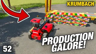 PRODUCTION GALORE!! | Krumbach | Farming Simulator 22 - Episode 52