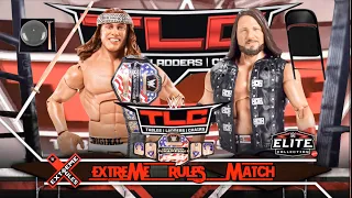 WWE Extreme Rules MATCH !! MATT RIDDLE vs AJ STYLES !!!    U.S title match || action figure match ||