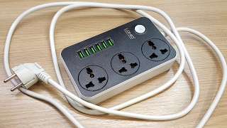 LDNIO (SC3604) / 3 Power Socket + 6 USB Port.