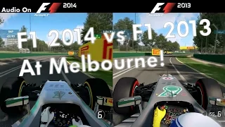 F1 2014 Vs F1 2013 Comparison - Melbourne