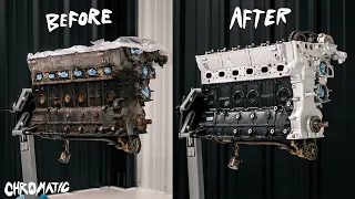 Start To Finish Engine Restoration On A BMW S52 - Satisfying Transformation