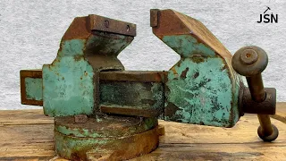 Restoration of a HUGE 40 Kg rusty vise