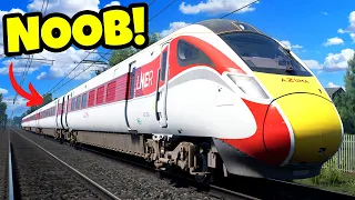 NOOB Breaks Laws on a HIGH-SPEED TRAIN in this Simulator! (Train Sim World 4)