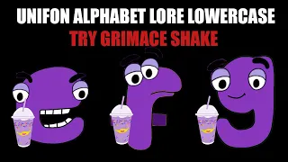 Unifon Alphabet Lore Lowercase e f g Try Drink Grimace Shake - Episode 3 - WappyBros