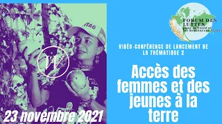 L'accès des femmes et des jeunes au foncier