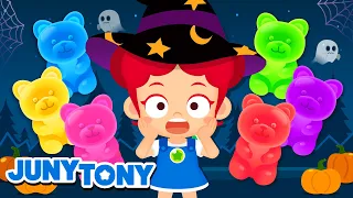 😲👻 Lagu Halloween Anak | Keluarga Jari Monster | Lagu Anak | JunyTony Bahasa Indonesia