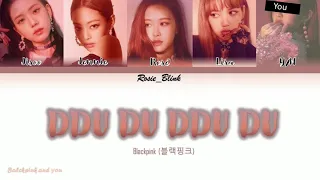 BLACKPINK (블랙핑크) DDU DU DDU DU (Karaoke Vrs. 5 members)[Han|Rom|Eng]