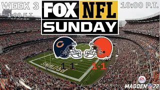 2021 NFL Season - Week 3 - Bears at Browns (Madden 22)