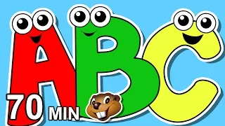 "Alphabet Songs Collection" & More | Busy Beavers 70 Min Compilation, Learn to Sing the ABCs, Baby