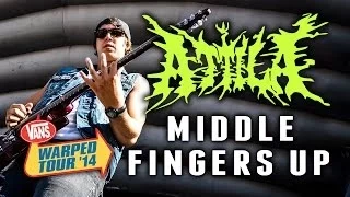 Attila - "Middle Fingers Up" LIVE! Vans Warped Tour 2014 (Sacramento, CA)