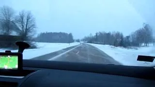 Latvia. Winter road. ( Tirza - Velena, february 2012 )
